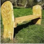 carved bench in woodston reach