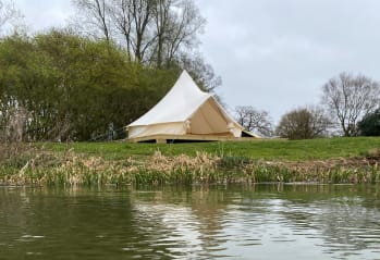 bell tent at nene outdoors campsite