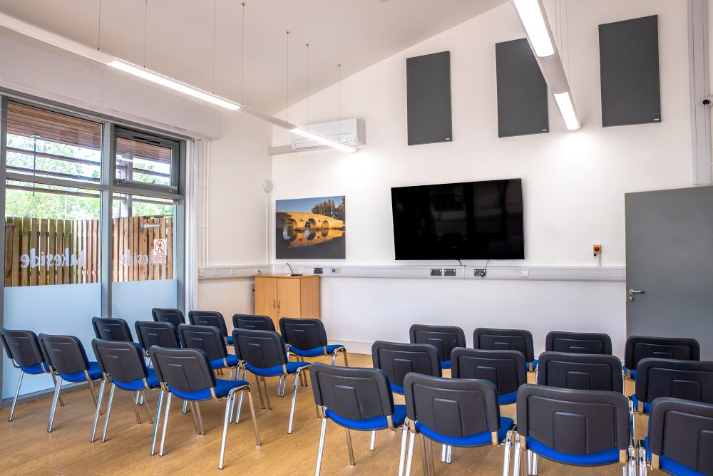 Lakeside Hub meeting room set theatre style