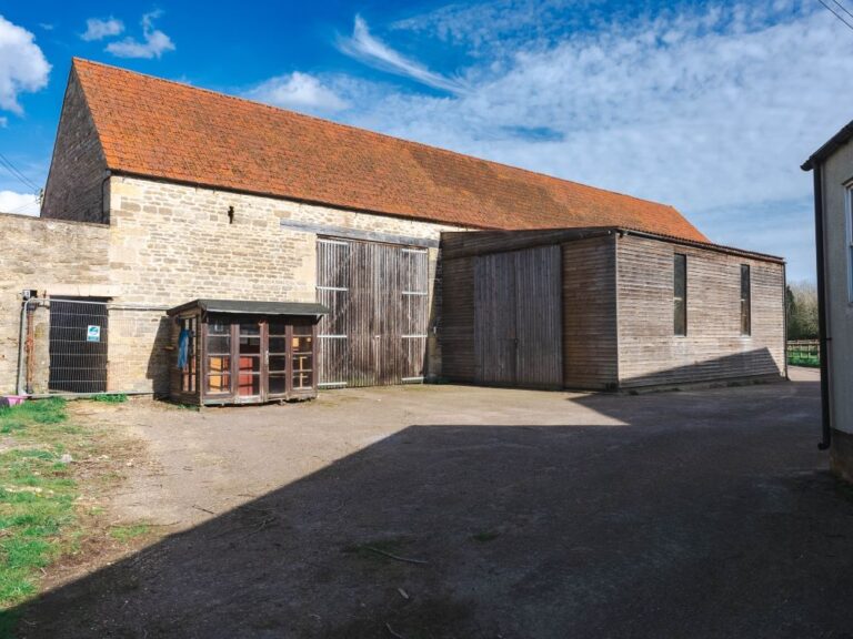 Old barn on a farm yard